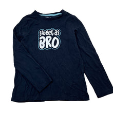 Load image into Gallery viewer, Boys YOUNG ORIGINAL, navy cotton long sleeve tee / top, EUC, size 6,  