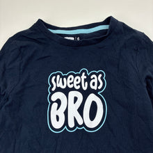 Load image into Gallery viewer, Boys YOUNG ORIGINAL, navy cotton long sleeve tee / top, EUC, size 6,  