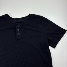 Load image into Gallery viewer, Boys THEREABOUTS, black henley tee / top, EUC, size 8,  