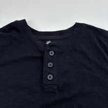 Load image into Gallery viewer, Boys THEREABOUTS, black henley tee / top, EUC, size 8,  