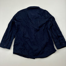 Load image into Gallery viewer, Boys Outfitters, navy cotton long sleeve shirt, EUC, size 2,  