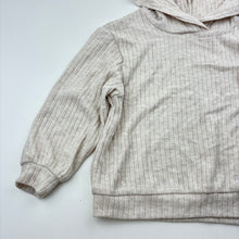 Load image into Gallery viewer, Unisex H&amp;M, lightweight ribbed hooded long sleeve top, EUC, size 2,  