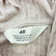 Load image into Gallery viewer, Unisex H&amp;M, lightweight ribbed hooded long sleeve top, EUC, size 2,  