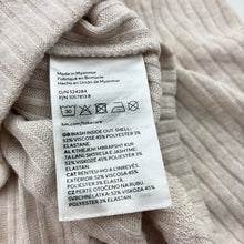 Load image into Gallery viewer, Unisex H&amp;M, lightweight ribbed hooded long sleeve top, EUC, size 2,  