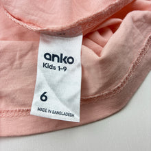 Load image into Gallery viewer, Girls Anko, pink cotton long sleeve tee / top, EUC, size 6,  