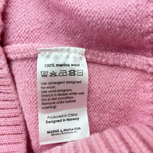 Load image into Gallery viewer, Girls MARIUS Kids, 100&amp; merino wool sweater / jumper, EUC, size 2-3,  