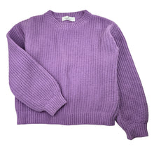 Load image into Gallery viewer, Girls H&amp;M, purple chunky knit sweater / jumper, EUC, size 9-10,  