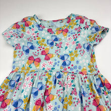 Load image into Gallery viewer, Girls Anko, cotton casual dress, butterflies, FUC, size 3, L: 51cm
