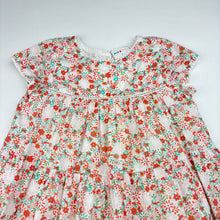 Load image into Gallery viewer, Girls Jack &amp; Milly, lined lightweight floral cotton dress, GUC, size 1, L: 44cm