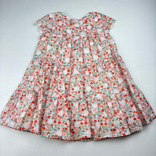 Load image into Gallery viewer, Girls Jack &amp; Milly, lined lightweight floral cotton dress, GUC, size 1, L: 44cm