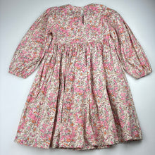 Load image into Gallery viewer, Girls ÉCLAIR, lightweight floral cotton dress, Sz: L, armpit to armpit: 31cm, EUC, size 6-7, L: 62cm