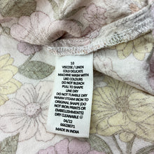 Load image into Gallery viewer, Girls Target, floral viscose / linen summer dress, GUC, size 10, L: 70cm