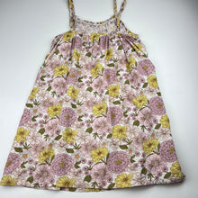 Load image into Gallery viewer, Girls Target, floral viscose / linen summer dress, GUC, size 10, L: 70cm