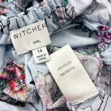 Load image into Gallery viewer, Girls Witchery, lightweight viscose floral playsuit, light marks on bottom, FUC, size 14,  