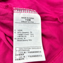 Load image into Gallery viewer, Girls Nike, cropped cotton tee / top, GUC, size 10-11,  