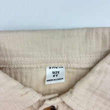 Load image into Gallery viewer, Boys SHEIN, crinkle cotton short sleeve shirt, EUC, size 6,  
