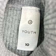 Load image into Gallery viewer, Girls Target, soft feel stretchy ribbed skivvy top, FUC, size 10,  