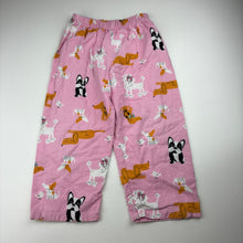 Load image into Gallery viewer, Girls Mango, flannel cotton winter pyjamas, dogs, FUC, size 3,  