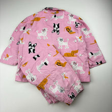 Load image into Gallery viewer, Girls Mango, flannel cotton winter pyjamas, dogs, FUC, size 3,  