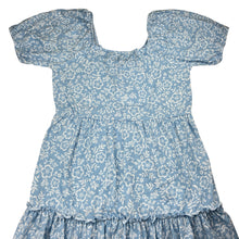 Load image into Gallery viewer, Girls Anko, soft feel floral short sleeve dress, EUC, size 14, L: 84cm