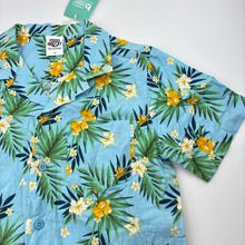 Load image into Gallery viewer, Boys Piping Hot, lightweight floral cotton short sleeve shirt, NEW, size 12,  