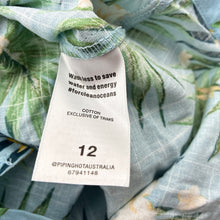 Load image into Gallery viewer, Boys Piping Hot, lightweight floral cotton short sleeve shirt, NEW, size 12,  