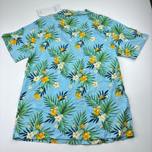 Load image into Gallery viewer, Boys Piping Hot, lightweight floral cotton short sleeve shirt, NEW, size 12,  
