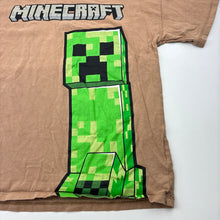 Load image into Gallery viewer, Boys Cotton On, Minecraft cotton tee / top, cracked print, FUC, size 7,  