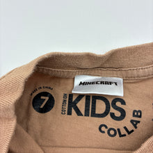 Load image into Gallery viewer, Boys Cotton On, Minecraft cotton tee / top, cracked print, FUC, size 7,  