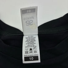 Load image into Gallery viewer, Unisex AS Colour, black cotton tee / top, cats, EUC, size 10,  
