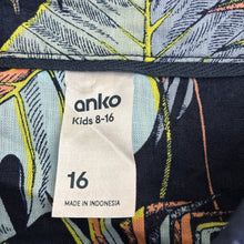 Load image into Gallery viewer, Boys Anko, linen / cotton short sleeve shirt, EUC, size 16,  