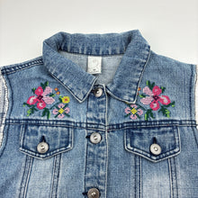 Load image into Gallery viewer, Girls Target, embroidered denim vest, GUC, size 14,  