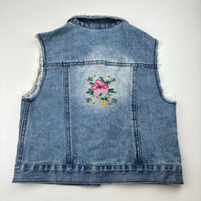 Load image into Gallery viewer, Girls Target, embroidered denim vest, GUC, size 14,  