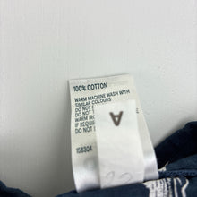 Load image into Gallery viewer, Boys Anko, navy lightweight cotton short sleeve shirt, sharks, EUC, size 7,  