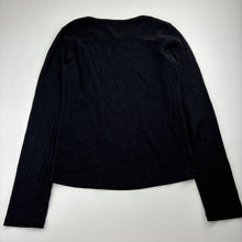 Load image into Gallery viewer, Girls Target, black ribbed stretchy long sleeve top, EUC, size 12,  