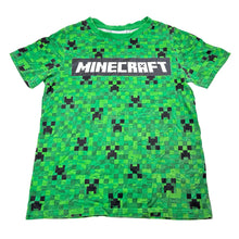 Load image into Gallery viewer, Boys Mojang, Minecraft cotton tee / top, wash fade, FUC, size 10,  