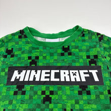 Load image into Gallery viewer, Boys Mojang, Minecraft cotton tee / top, wash fade, FUC, size 10,  