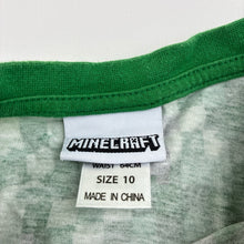 Load image into Gallery viewer, Boys Mojang, Minecraft cotton tee / top, wash fade, FUC, size 10,  
