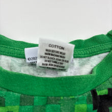 Load image into Gallery viewer, Boys Mojang, Minecraft cotton tee / top, wash fade, FUC, size 10,  