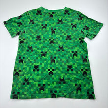 Load image into Gallery viewer, Boys Mojang, Minecraft cotton tee / top, wash fade, FUC, size 10,  