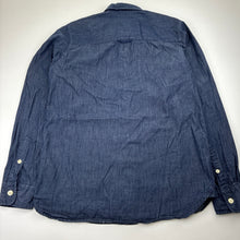 Load image into Gallery viewer, Boys H&amp;M, dark blue cotton long sleeve shirt, EUC, size 12,  