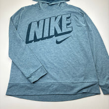 Load image into Gallery viewer, Unisex Nike, Dri-Fit long sleeve hooded activewear top, EUC, size 12-13,  