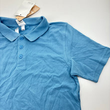 Load image into Gallery viewer, Unisex Anko, blue cotton school polo top, NEW, size 12,  