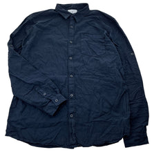 Load image into Gallery viewer, Boys Target, navy cotton / linen long sleeve shirt, EUC, size 16,  