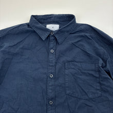 Load image into Gallery viewer, Boys Target, navy cotton / linen long sleeve shirt, EUC, size 16,  