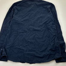 Load image into Gallery viewer, Boys Target, navy cotton / linen long sleeve shirt, EUC, size 16,  