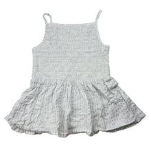 Load image into Gallery viewer, Girls Tilii, shirred white &amp; silver stripe summer top, GUC, size 12,  