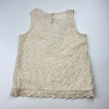 Load image into Gallery viewer, Girls Witchery, broderie cotton sleeveless top, FUC, size 5-6,  