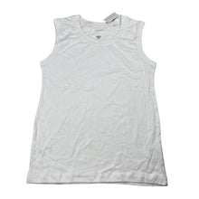 Load image into Gallery viewer, Unisex Favourites, white cotton tank top, NEW, size 7,  