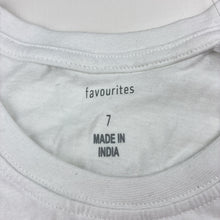 Load image into Gallery viewer, Unisex Favourites, white cotton tank top, NEW, size 7,  